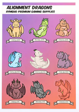 Alignment Dragons Sticker Set